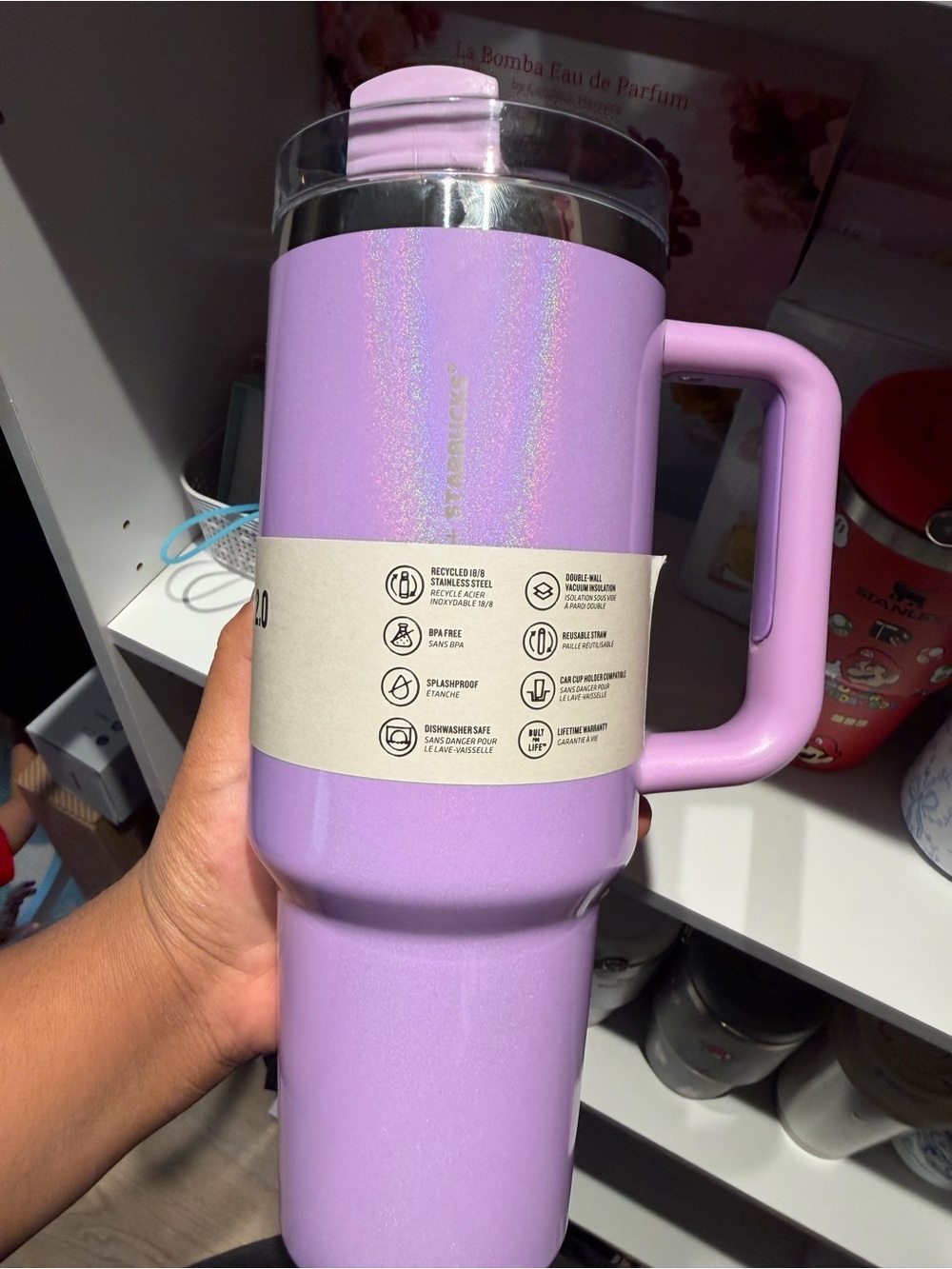 Starbuck + Stanley bright purple color